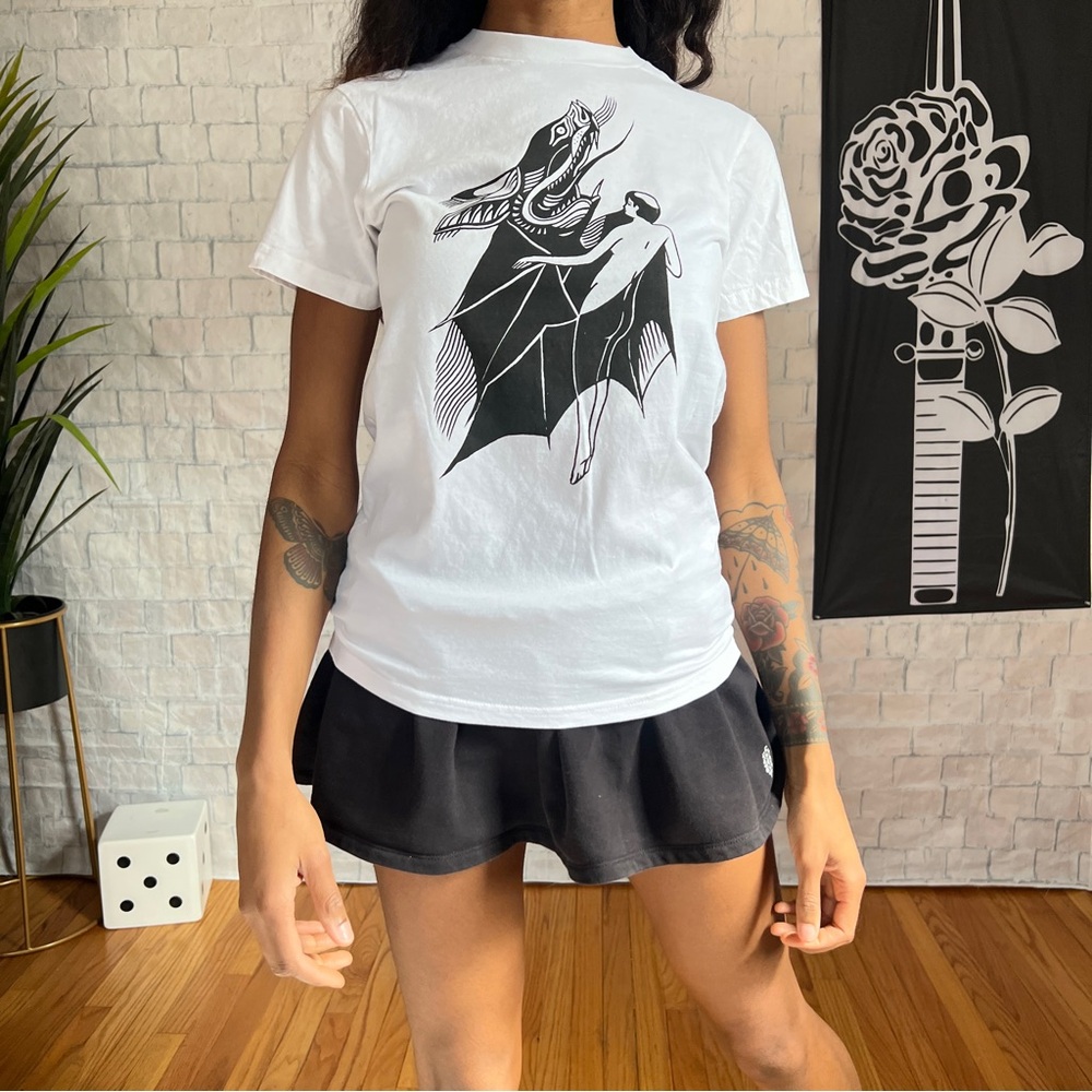 Traditional Tattoo Bat Woman Tee